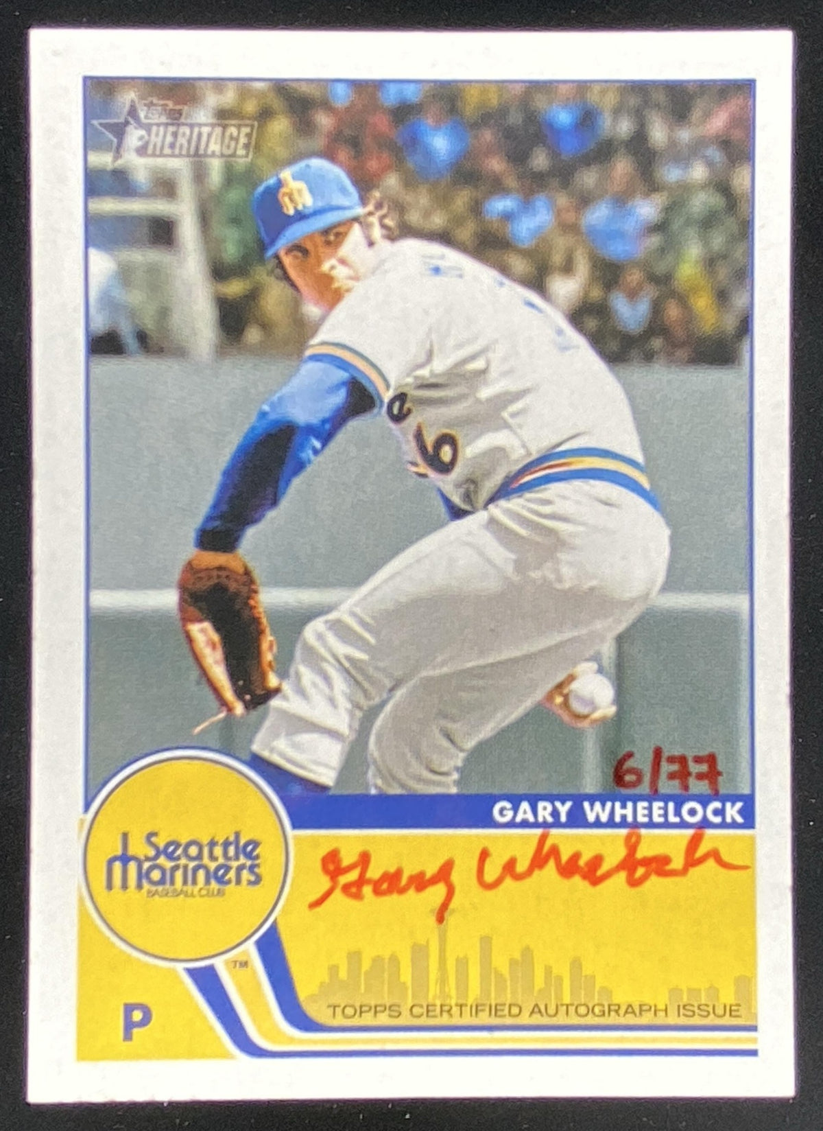 2026 Topps Heritage Gary Wheelock #EA-GW trading card