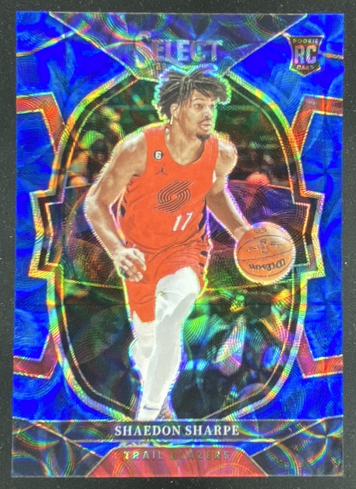 2022 Panini Select Shaedon Sharpe trading card