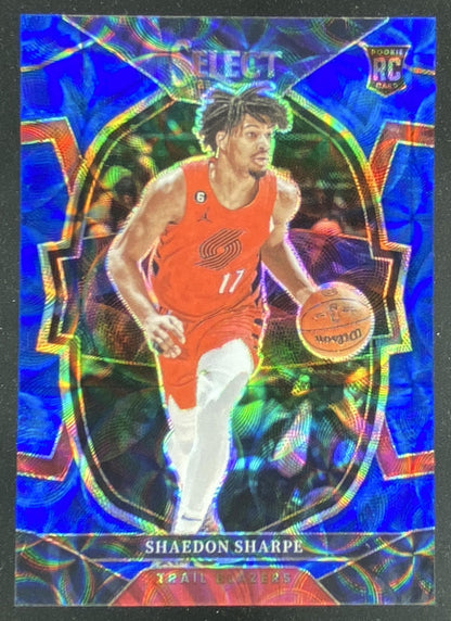 2022 Panini Select Shaedon Sharpe trading card