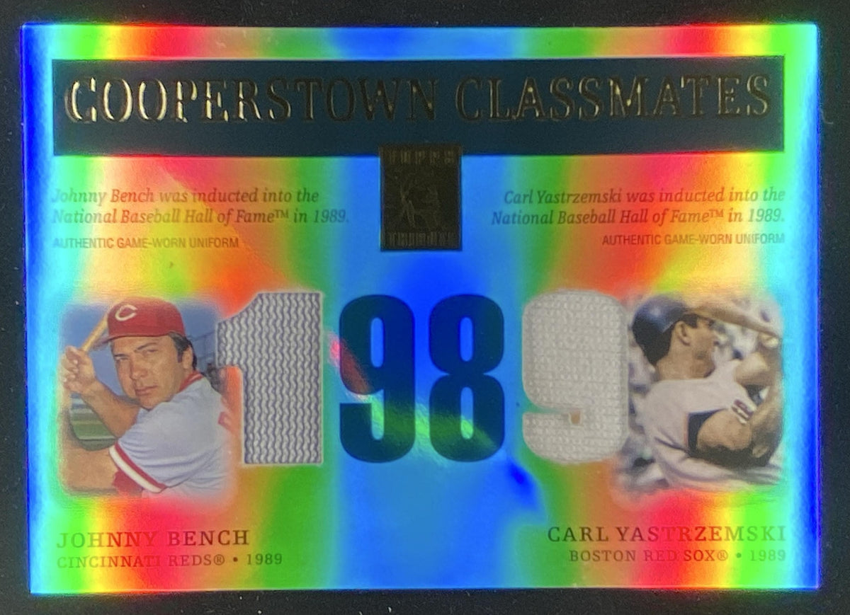 2004 Topps Tribute Johnny Bench / Carl Yastrzemski trading card