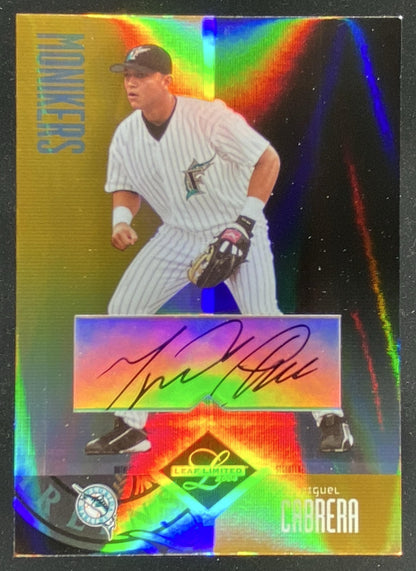 2004 Leaf Limited Miguel Cabrera #244 trading card
