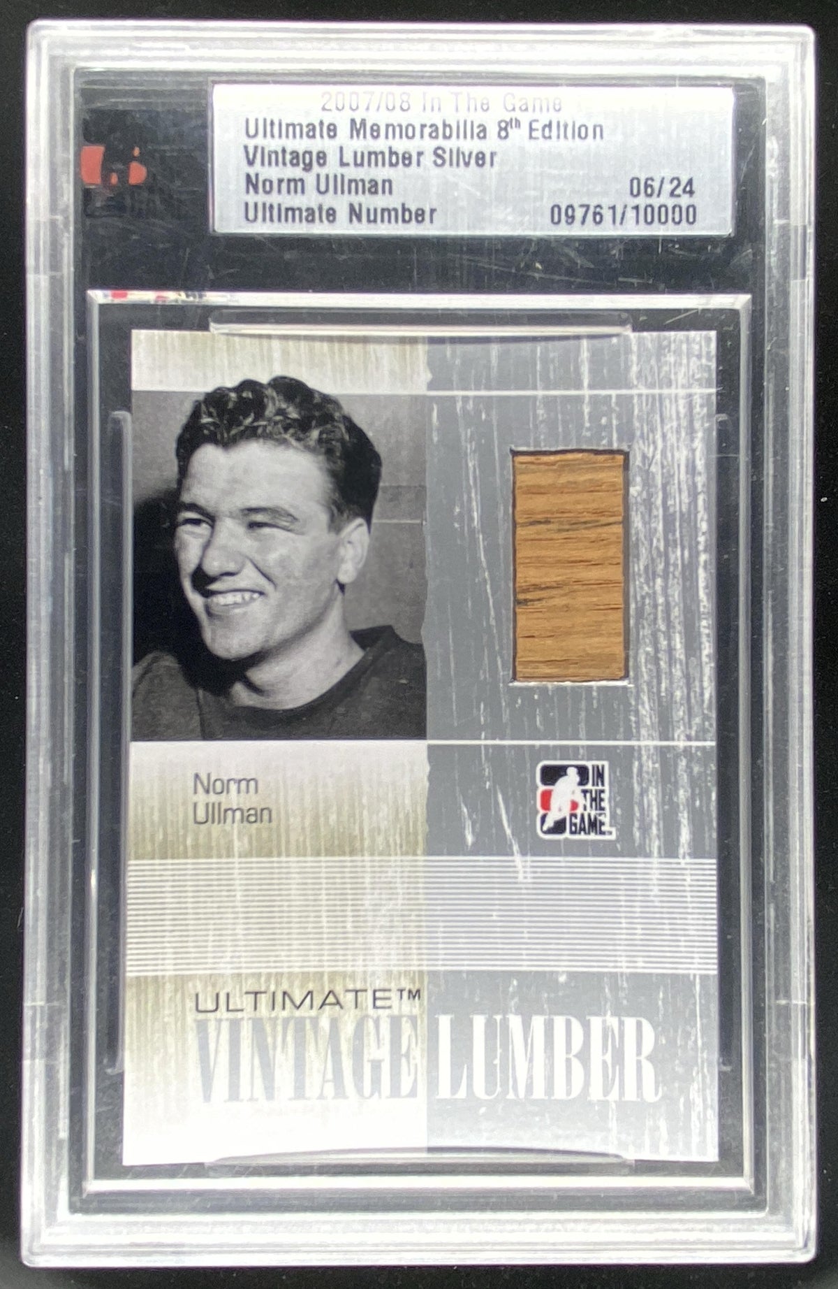 2006 In The Game Ultimate Memorabilia Norm Ullman trading card