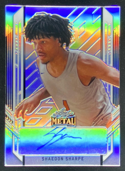 2021 Leaf Metal Shaedon Sharpe #BA-SS1 trading card