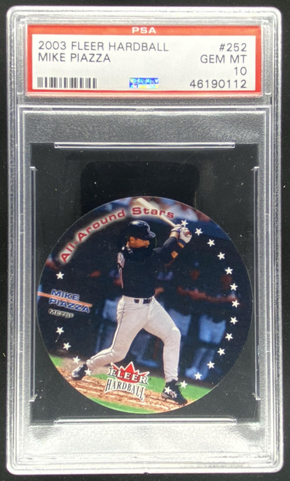2003 Fleer Hardball Mike Piazza #252 graded PSA 10 trading card