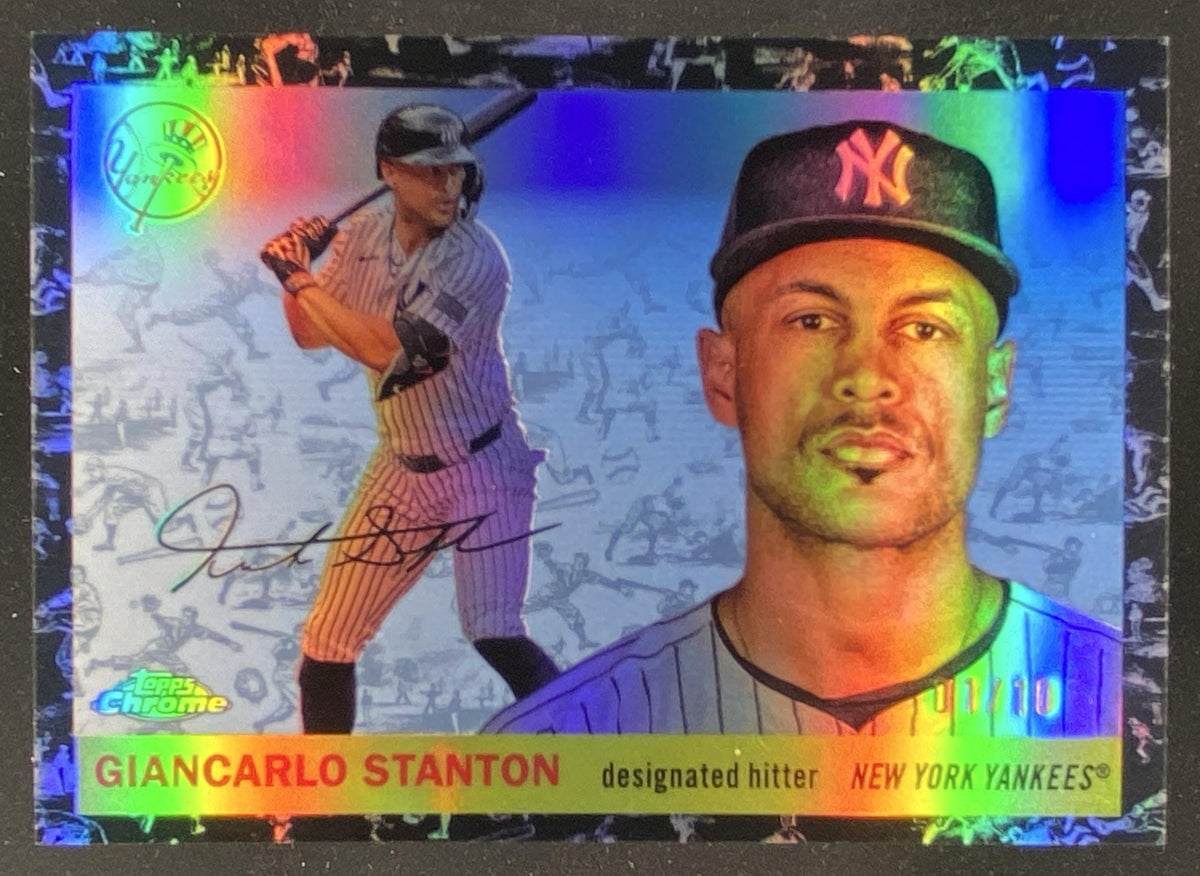 2025 Topps Chrome Platinum Anniversary Giancarlo Stanton trading card