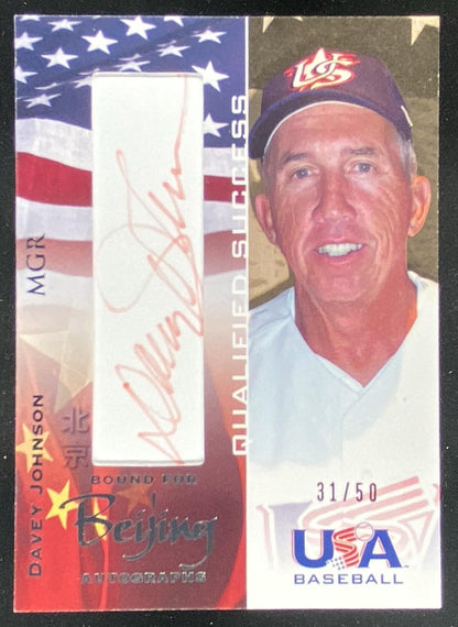 2007 USA Baseball Davey Johnson #BB-17 trading card
