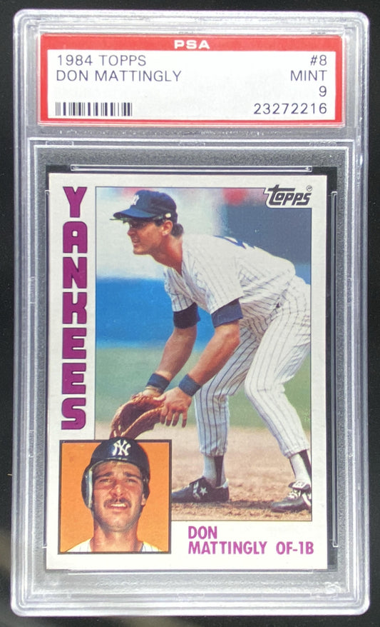 1984 Topps Don Mattingly graded PSA 9 trading card
