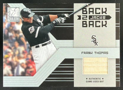 2004 Donruss Elite Back 2 Back Jacks Frank Thomas trading card