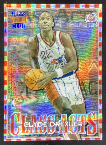 1996 Topps Stadium Club Clyde Drexler / Hakeem Olajuwon #CA7 trading card