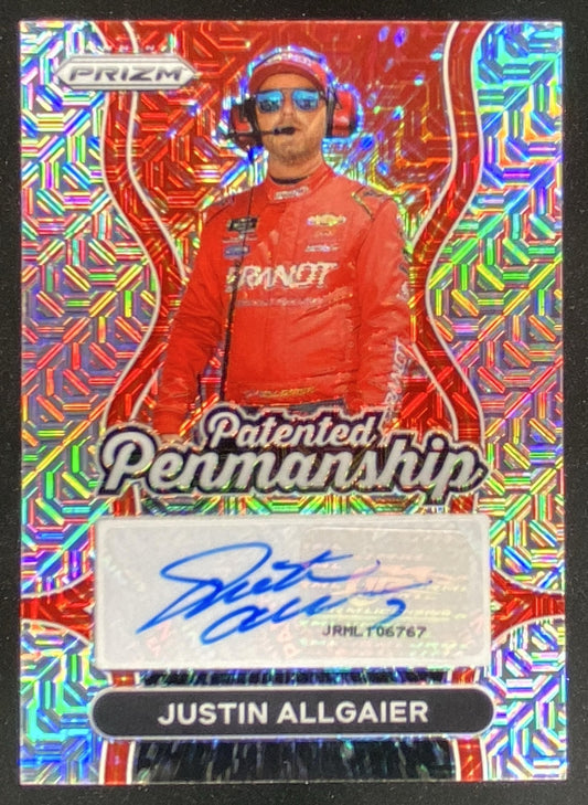 2025 Panini Prizm Racing Justin Allgaier trading card