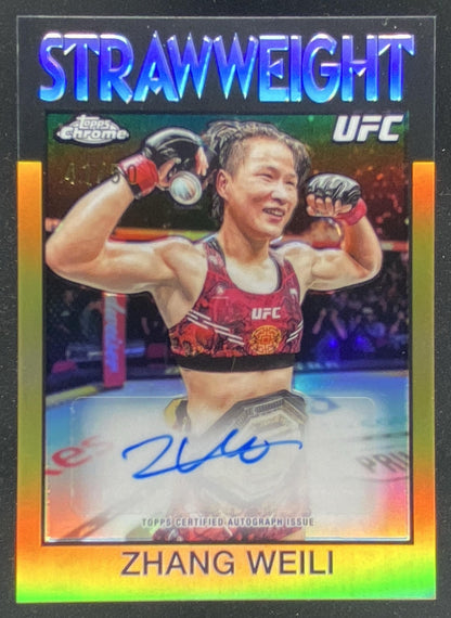 2026 Topps Chrome UFC Zhang Weili trading card