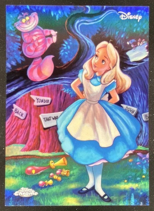 2026 Topps Chrome Disney Alice in Wonderland trading card
