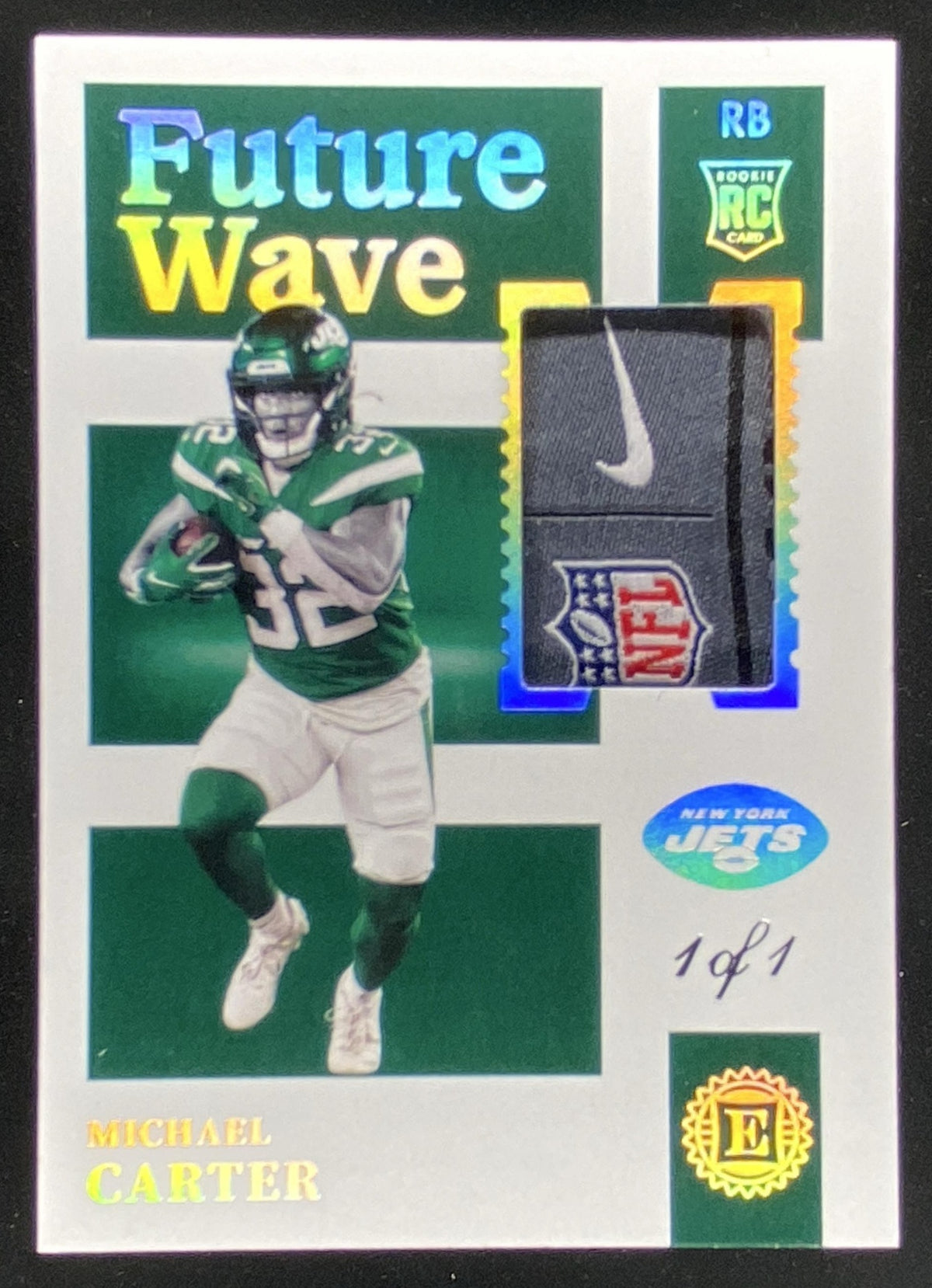 2021 Panini Encased Michael Carter trading card