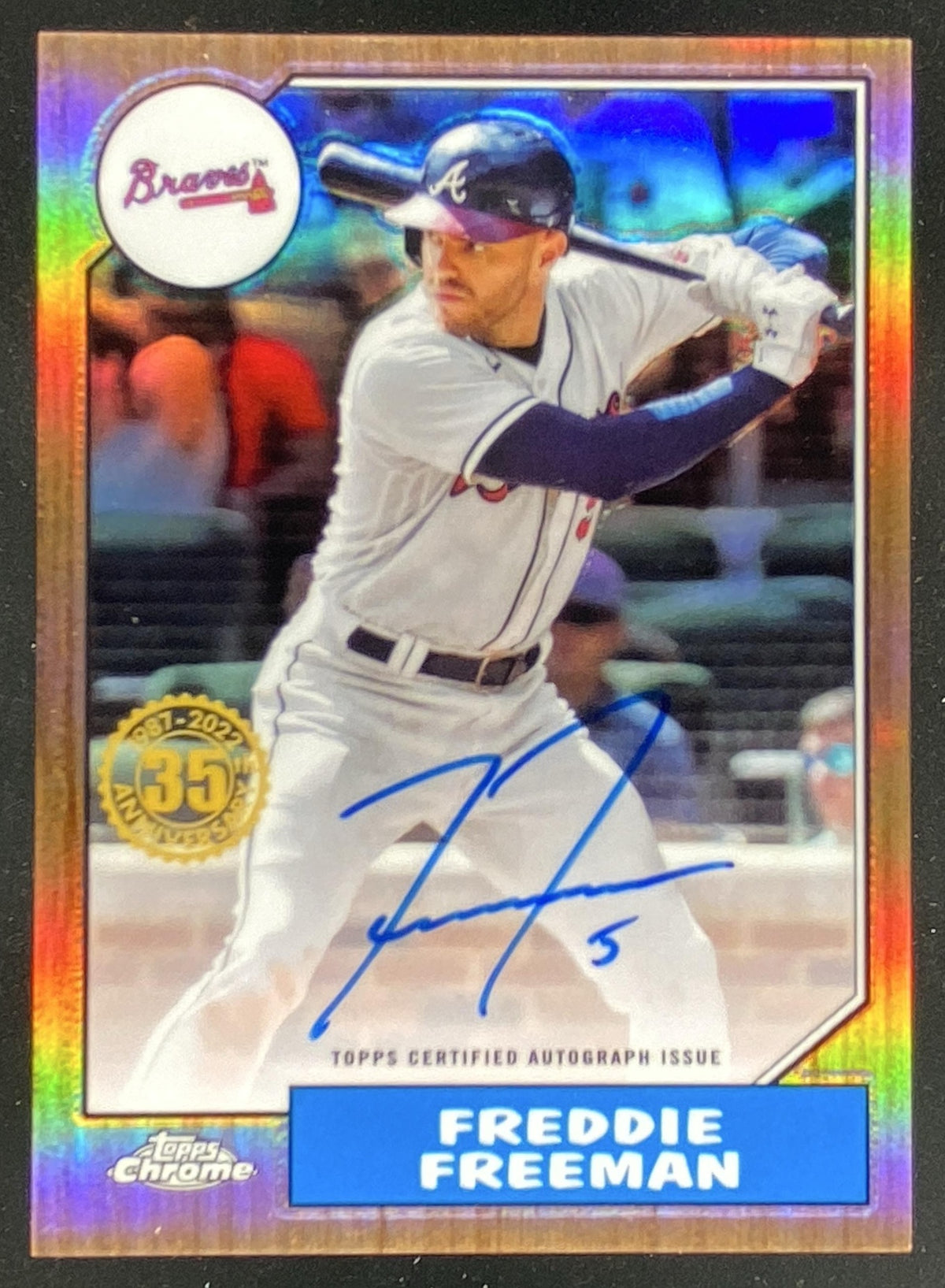 2022 Topps Chrome Ben Baller Edition Freddie Freeman trading card