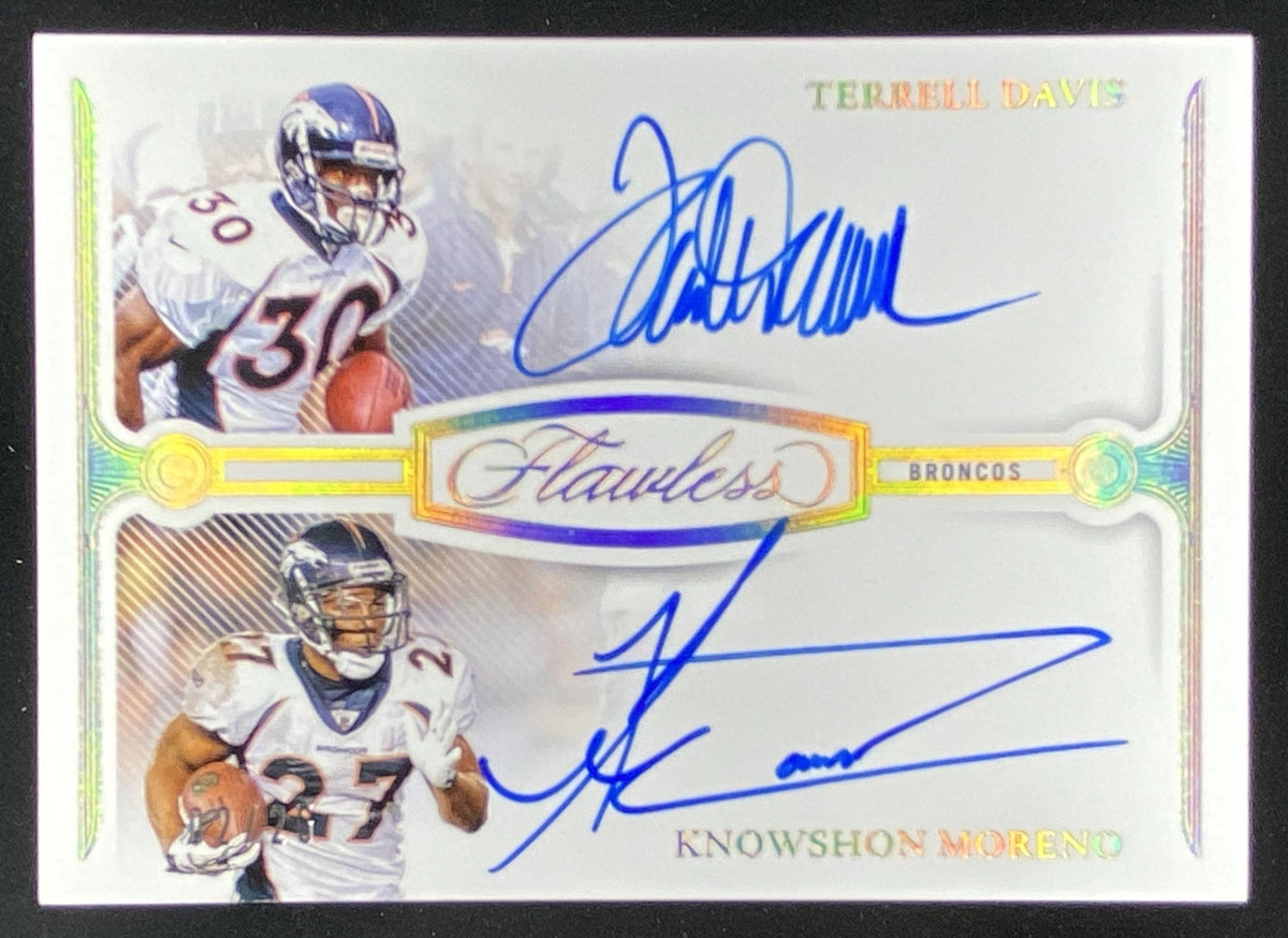 2025 Panini Flawless Knowshon Moreno / Terrell Davis trading card