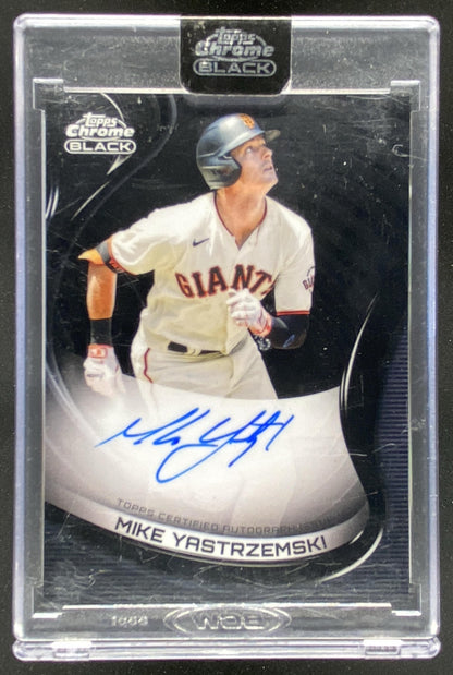 2022 Topps Chrome Black Mike Yastrzemski #CBA-MY trading card