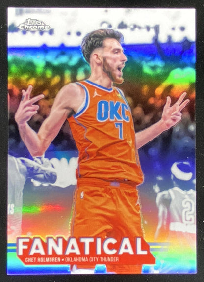 2025 Topps Chrome Update Chet Holmgren #FAN-1 trading card