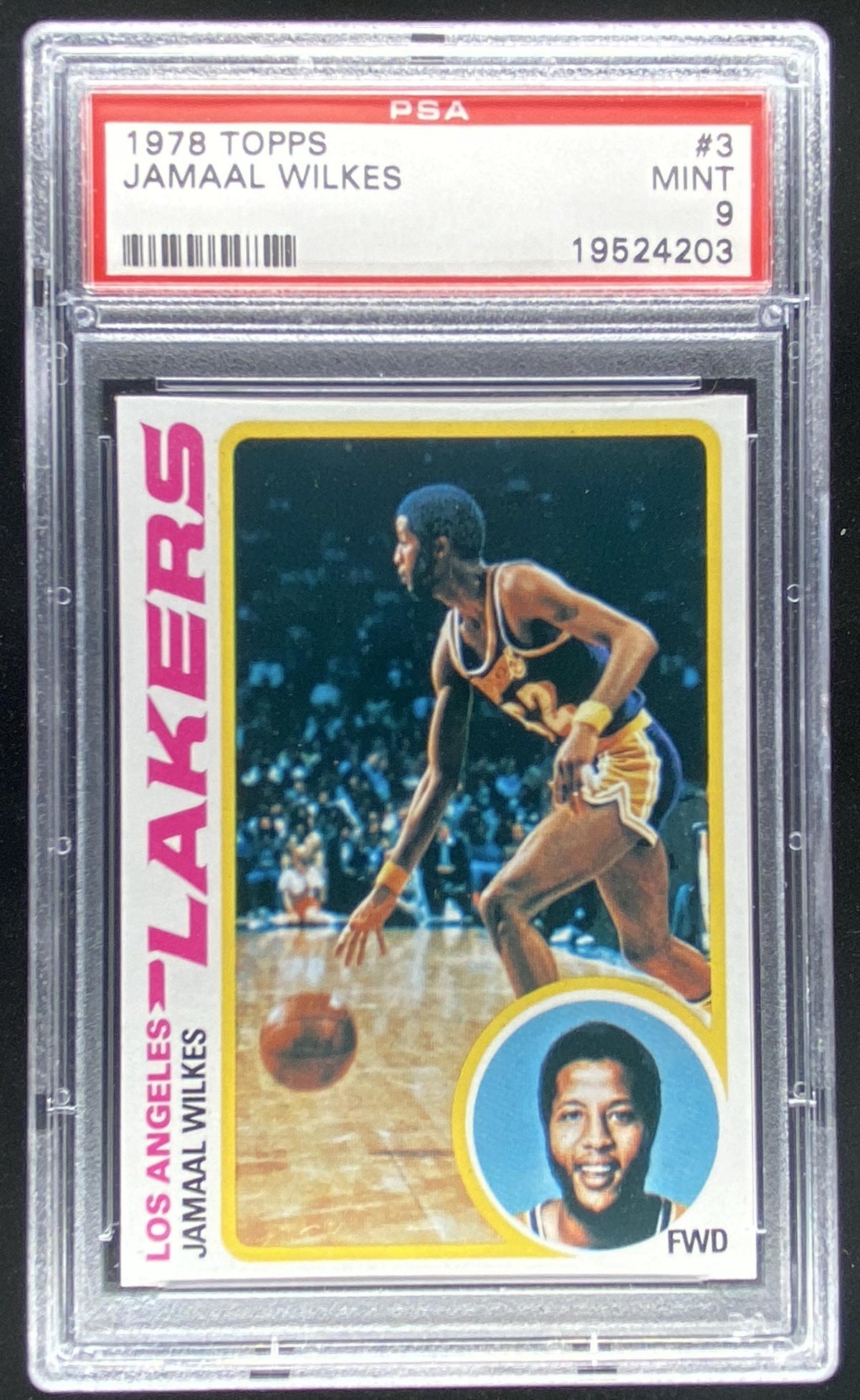 1978 Topps Jamaal Wilkes #3 graded PSA 9 trading card