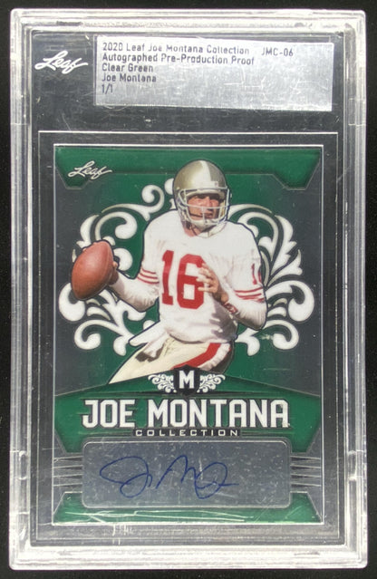 2020 Leaf Metal Collection Joe Montana trading card