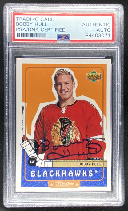 1999 Upper Deck Retro Bobby Hull #86 PSA authenticated autograph trading card