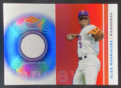 2003 Topps Finest Alex Rodriguez #FRJ-AR trading card