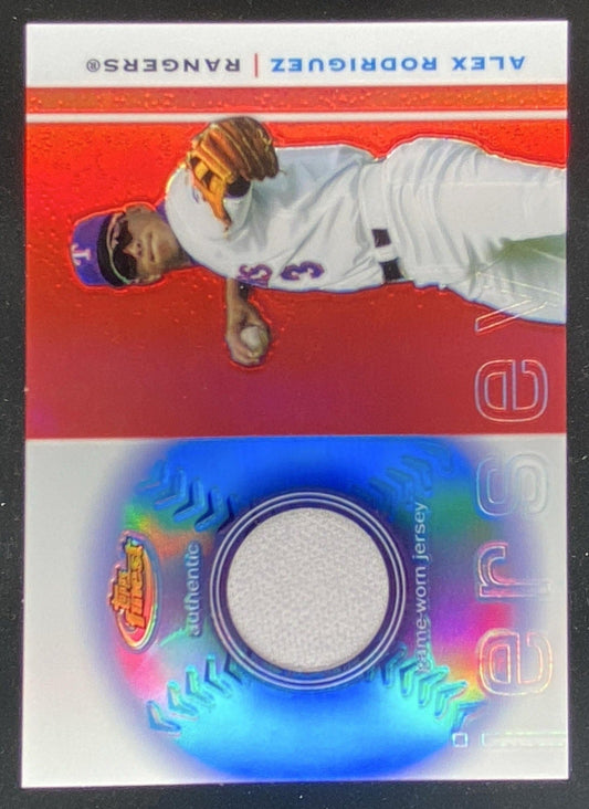 2003 Topps Finest Alex Rodriguez #FRJ-AR trading card