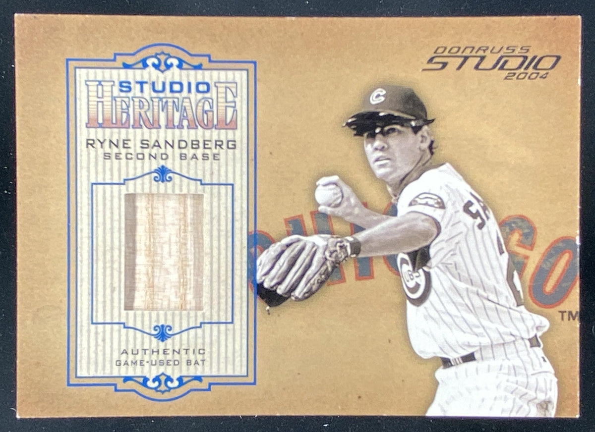 2004 Donruss Studio Ryne Sandberg #SH-8 trading card