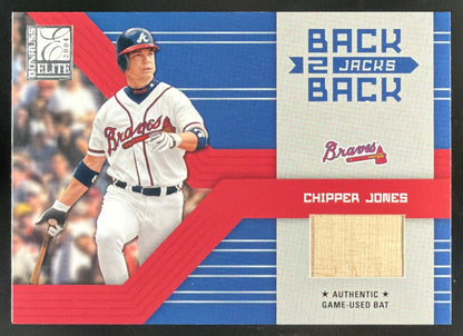 2004 Donruss Elite Back 2 Back Jacks Chipper Jones trading card