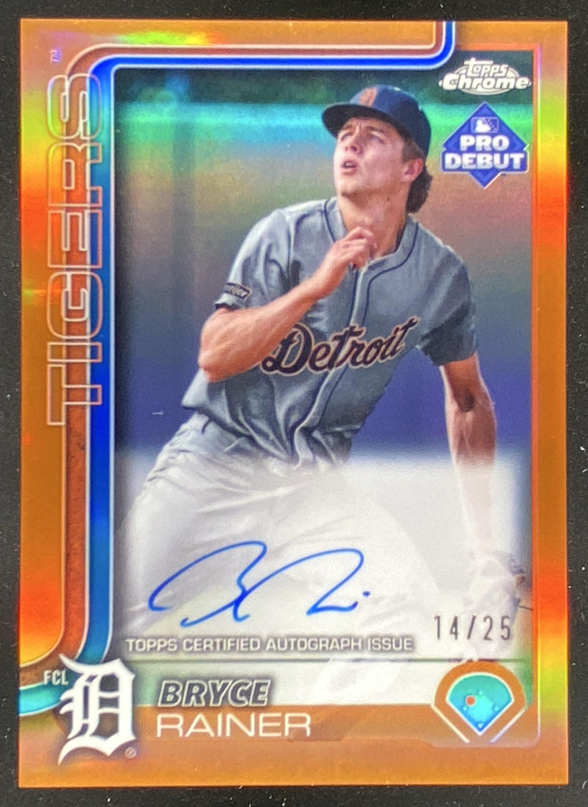 2025 Topps Pro Debut Bryce Rainer #PDC-122 trading card