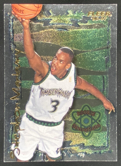 1996 Fleer Stephon Marbury #9 trading card