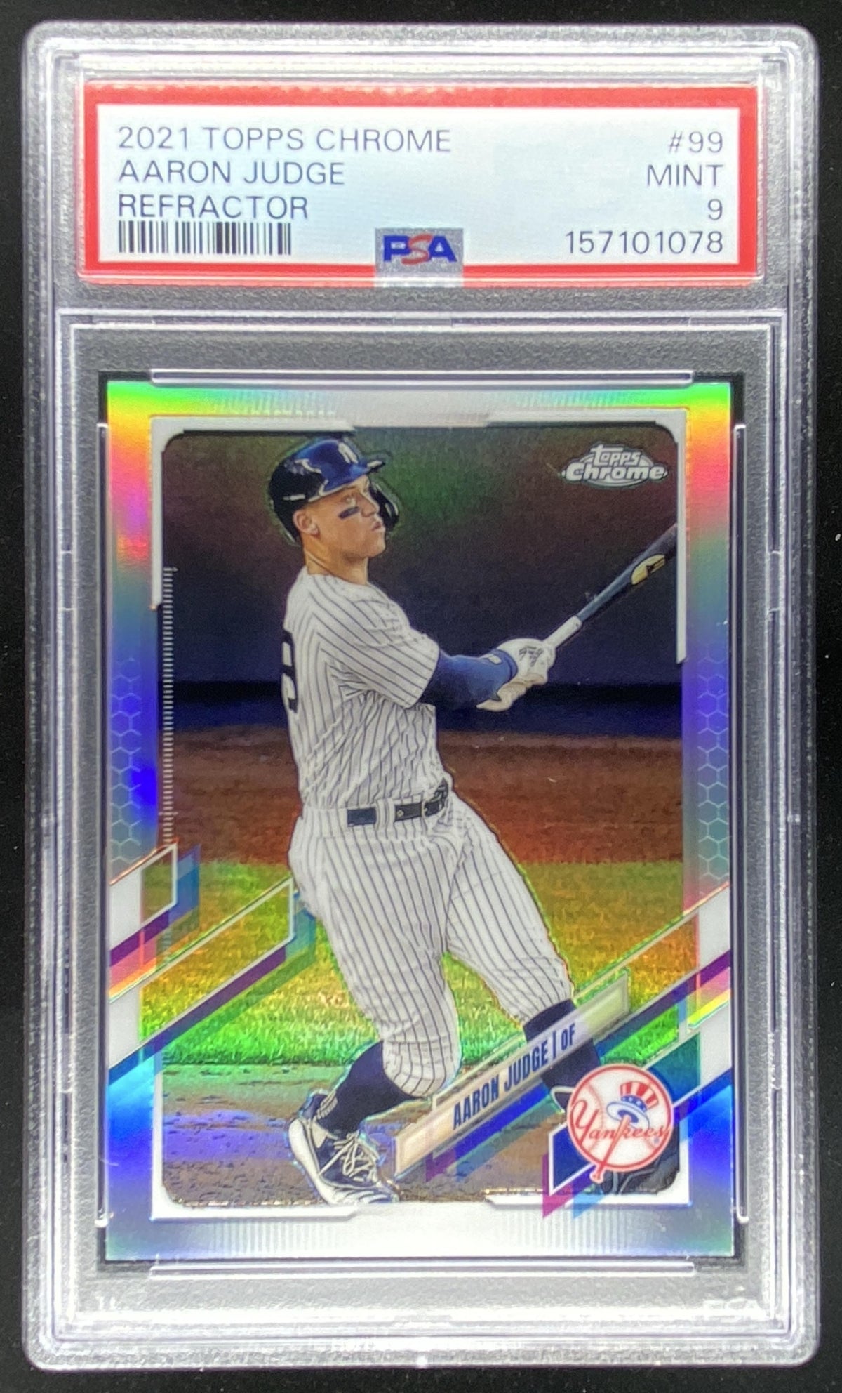 2021 Topps Chrome Aaron Judge #99 trading card