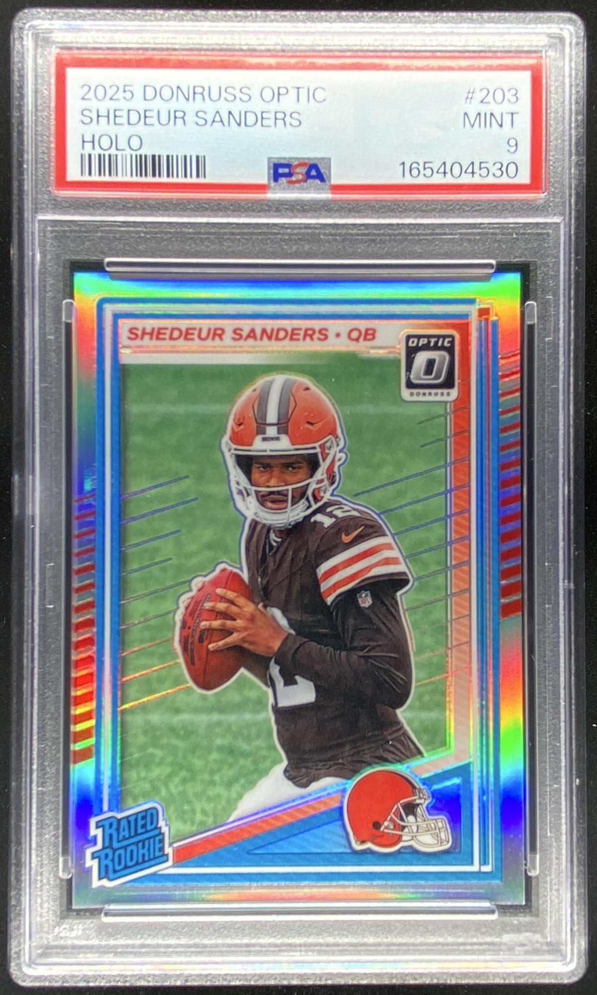 2025 Panini Donruss Optic Shedeur Sanders #203 trading card