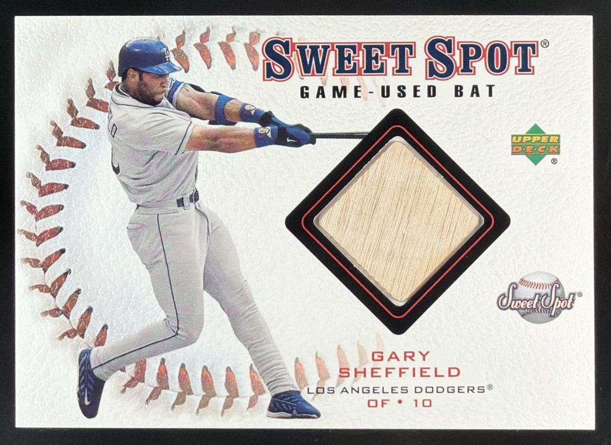2001 Upper Deck Sweet Spot Game Bat Gary Sheffield trading card