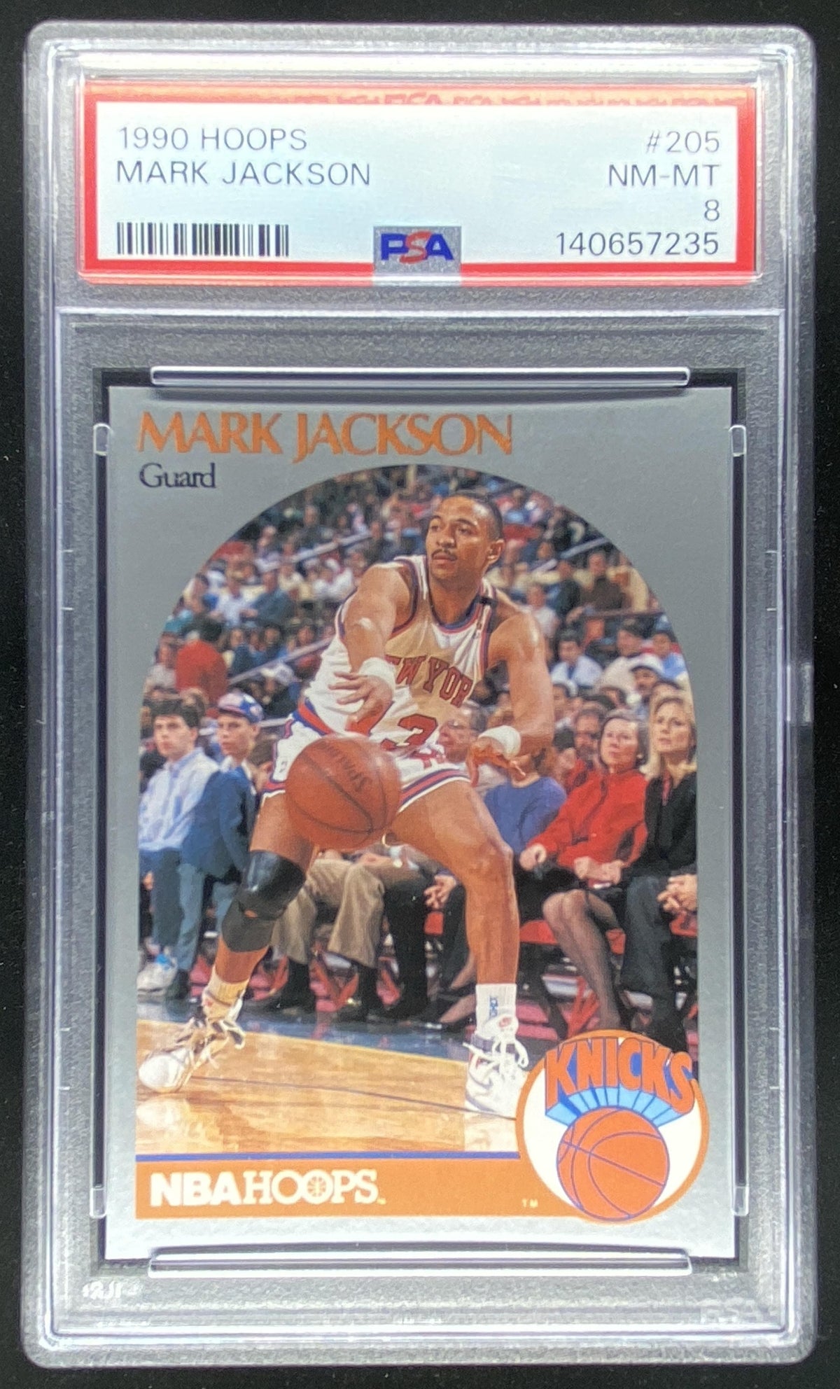 1990 Hoops Mark Jackson #205 graded PSA 8 trading card