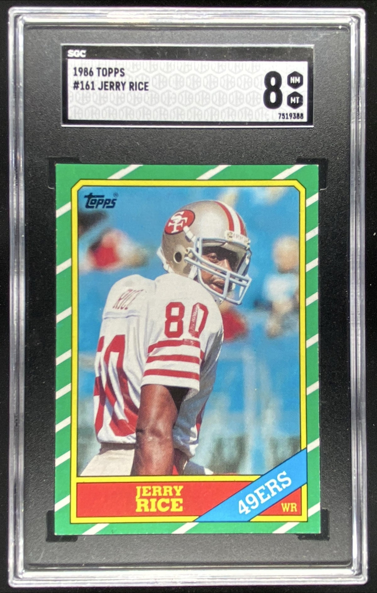 1986 Topps Jerry Rice #161 trading card