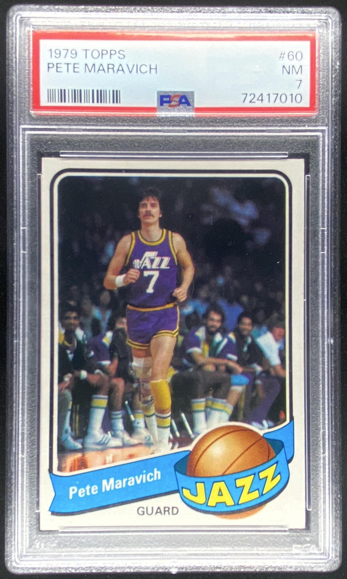 1979 Topps Pete Maravich #60 graded PSA 7 trading card
