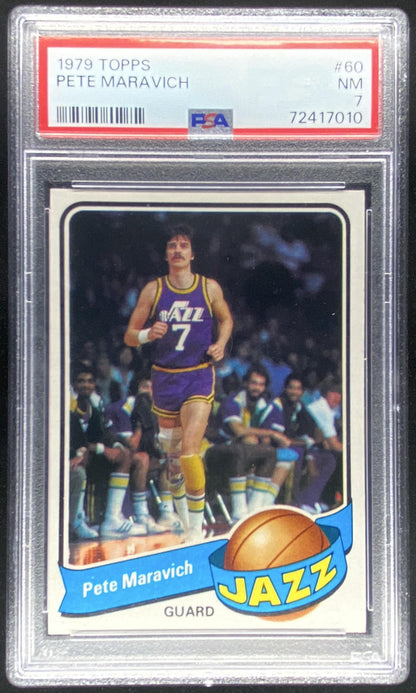 1979 Topps Pete Maravich #60 graded PSA 7 trading card