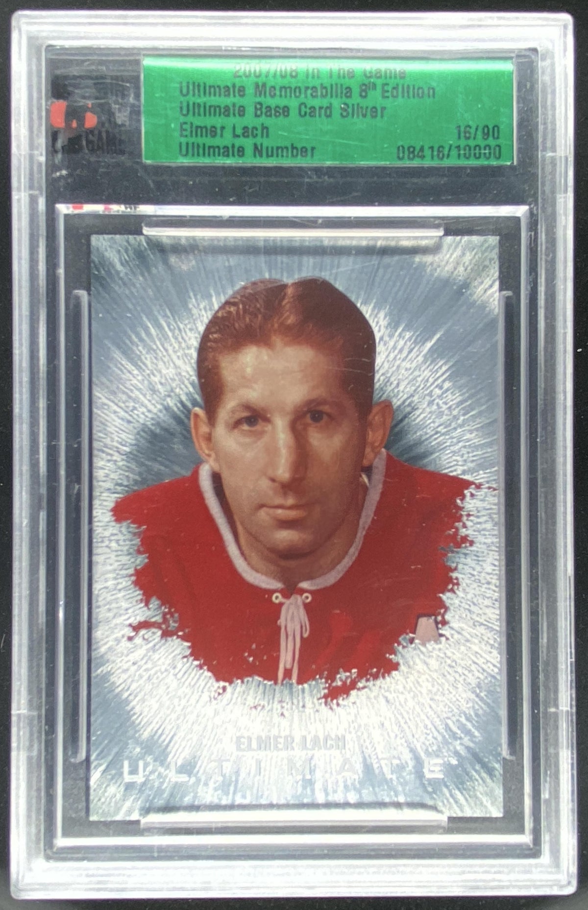 2008 In The Game Ultimate Memorabilia 8th Edition Elmer Lach trading card