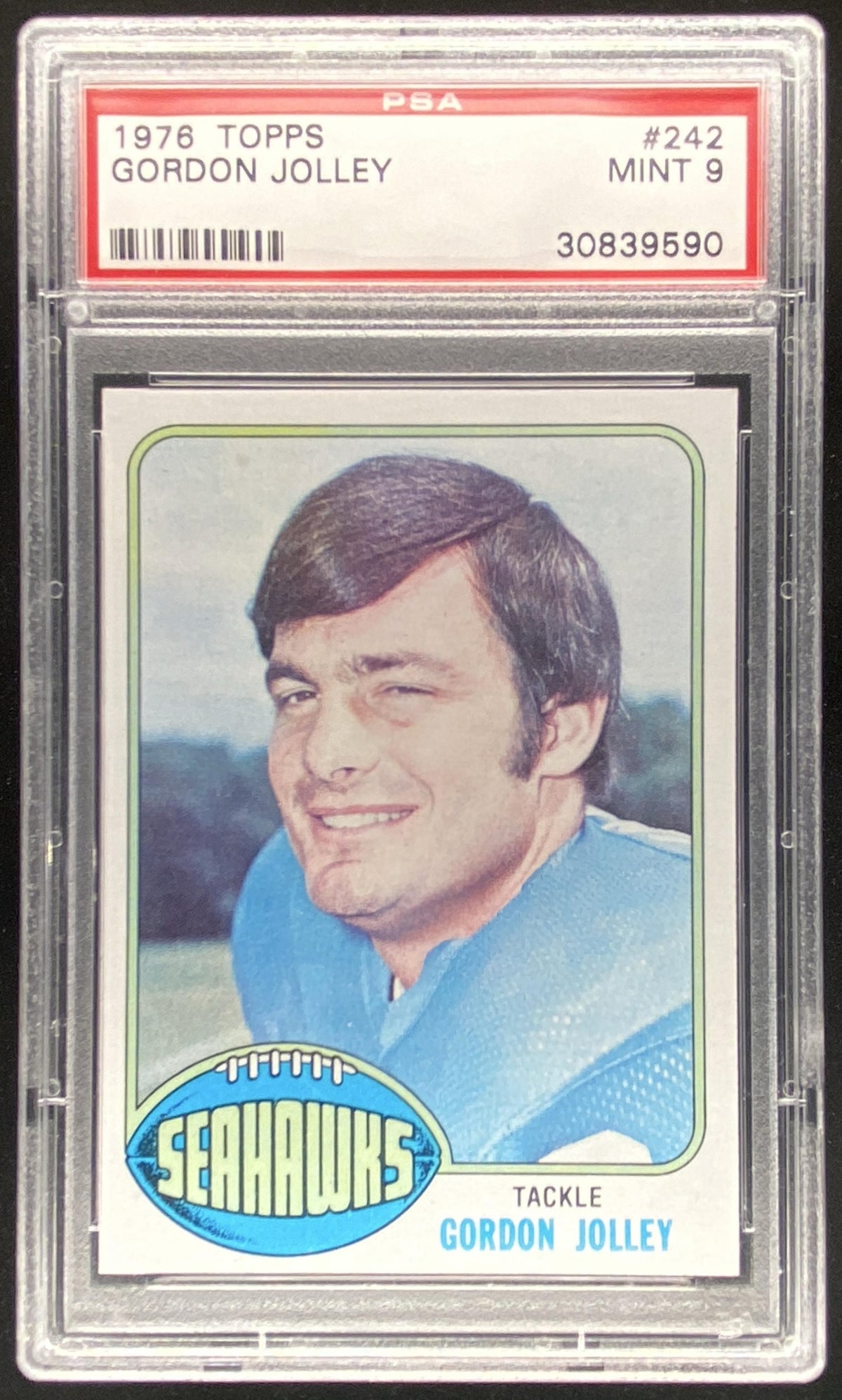 1976 Topps Gordon Jolley #242 graded PSA 9 trading card