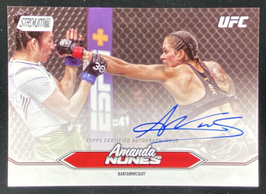 2025 Topps UFC Stadium Club Amanda Nunes trading card