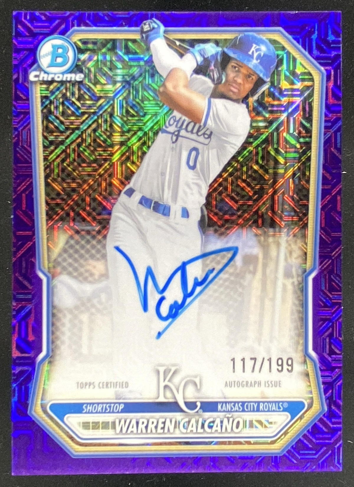 2026 Bowman Mega Box Warren Calcano trading card