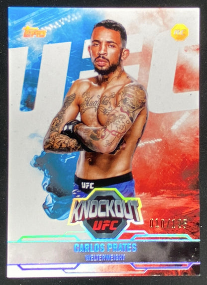 2025 Topps UFC Knockout Carlos Prates trading card