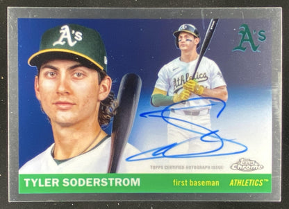 2025 Topps Chrome Platinum Anniversary Tyler Soderstrom #CPA-TSO trading card