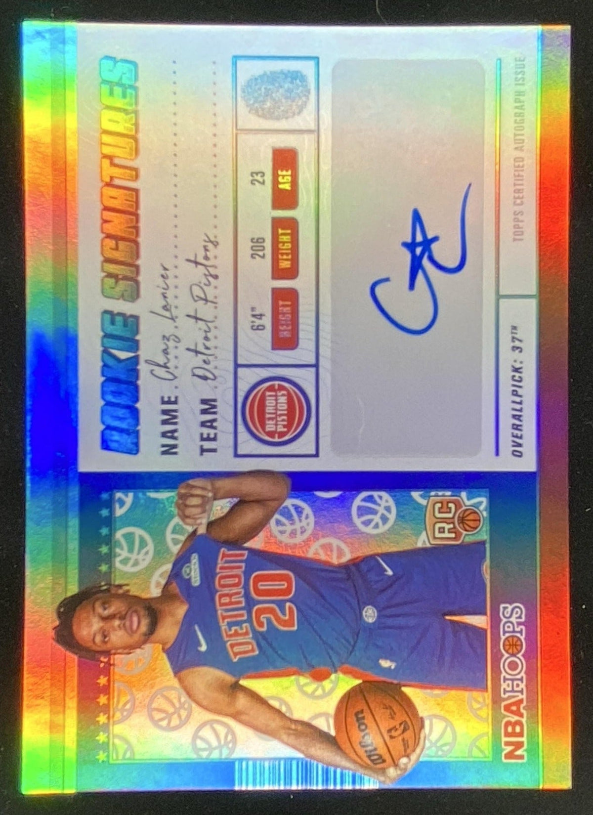 2025 Topps Hoops Chaz Lanier #HRS-CL trading card