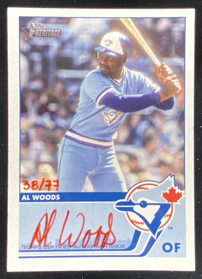 2026 Topps Heritage Al Woods #EA-AW trading card