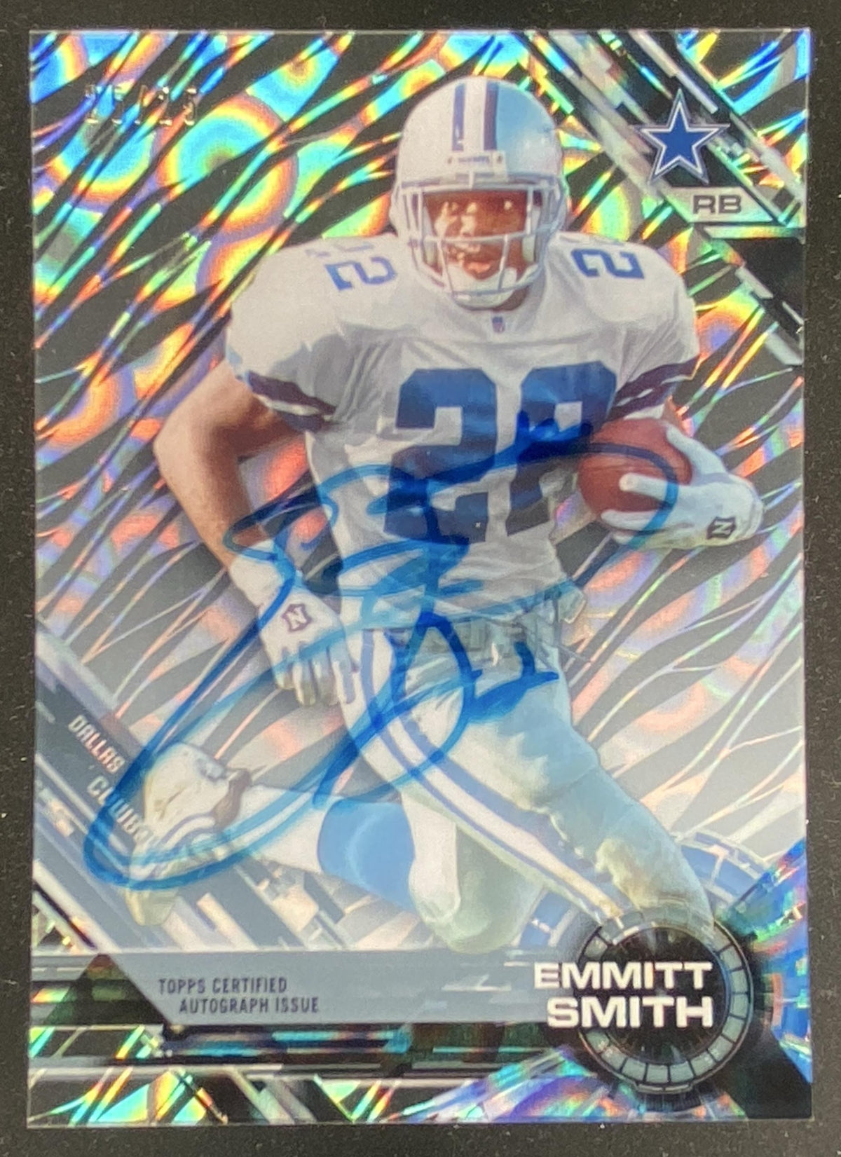 2015 Topps High Tek Emmitt Smith trading card