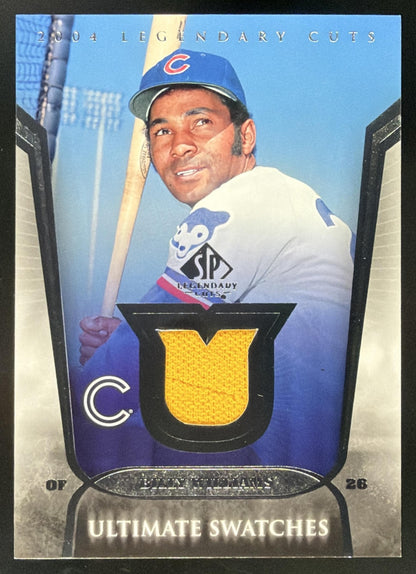 2004 SP Legendary Cuts Ultimate Swatches Billy Williams trading card