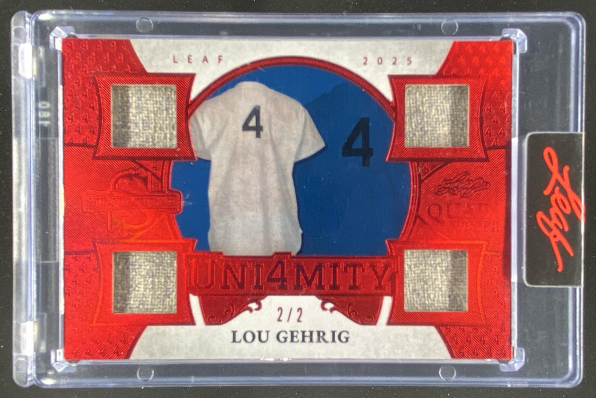 2025 Leaf Spectacular Lou Gehrig #U-18 trading card
