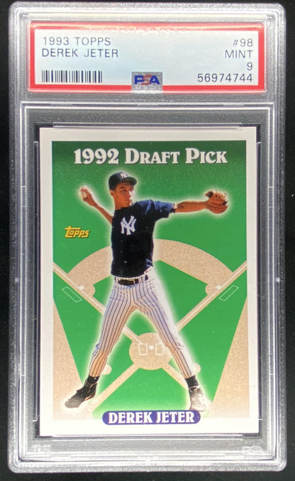 1993 Topps Derek Jeter #98 graded PSA 9 trading card