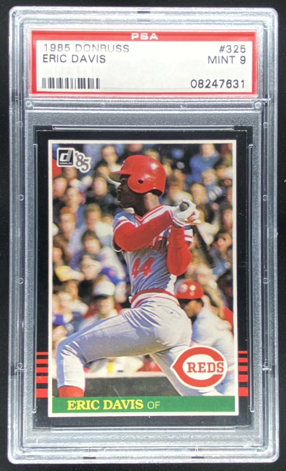 1985 Donruss Eric Davis #325 graded PSA 9 trading card